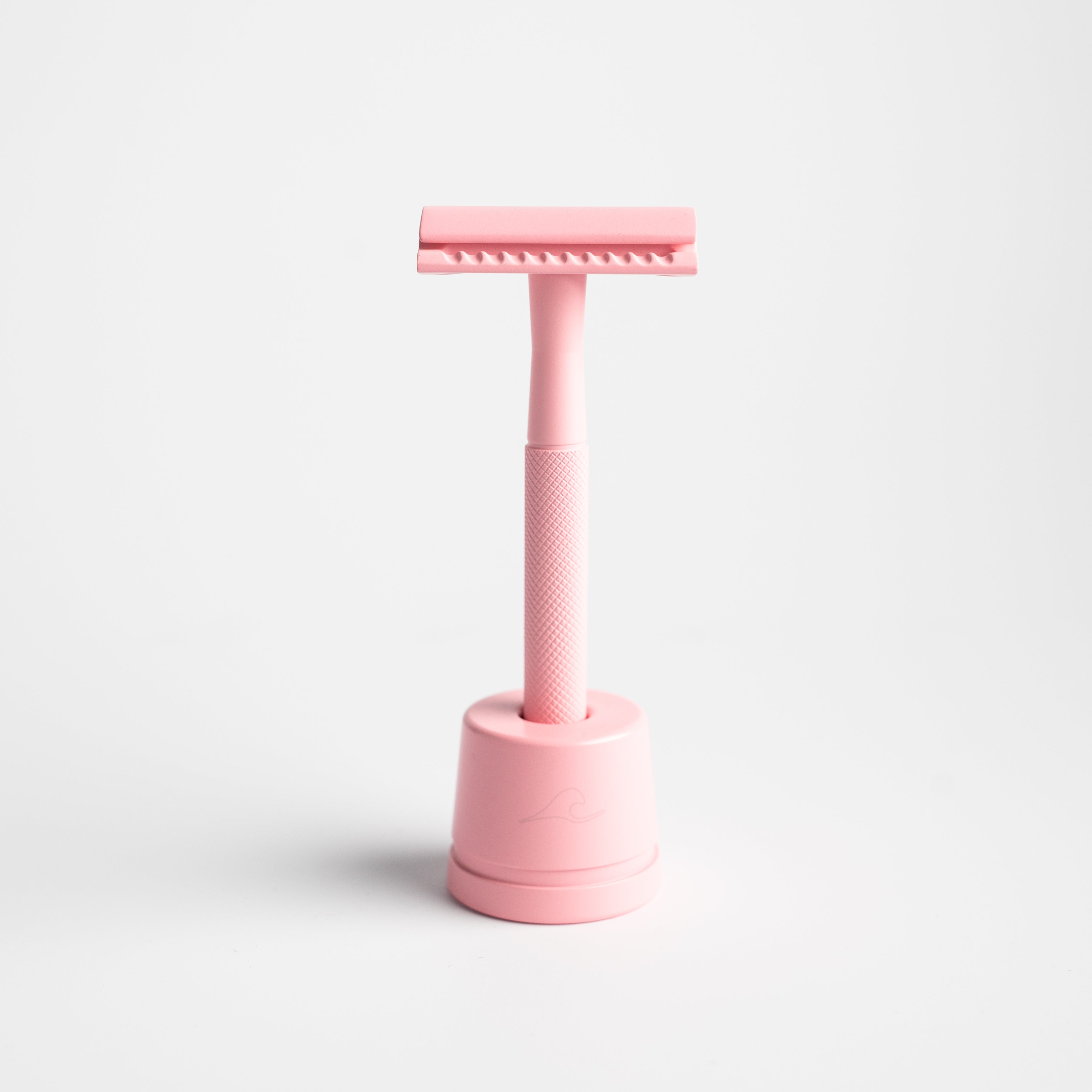 Pink Safety Razor and 25 Blades - New Wave Shaving