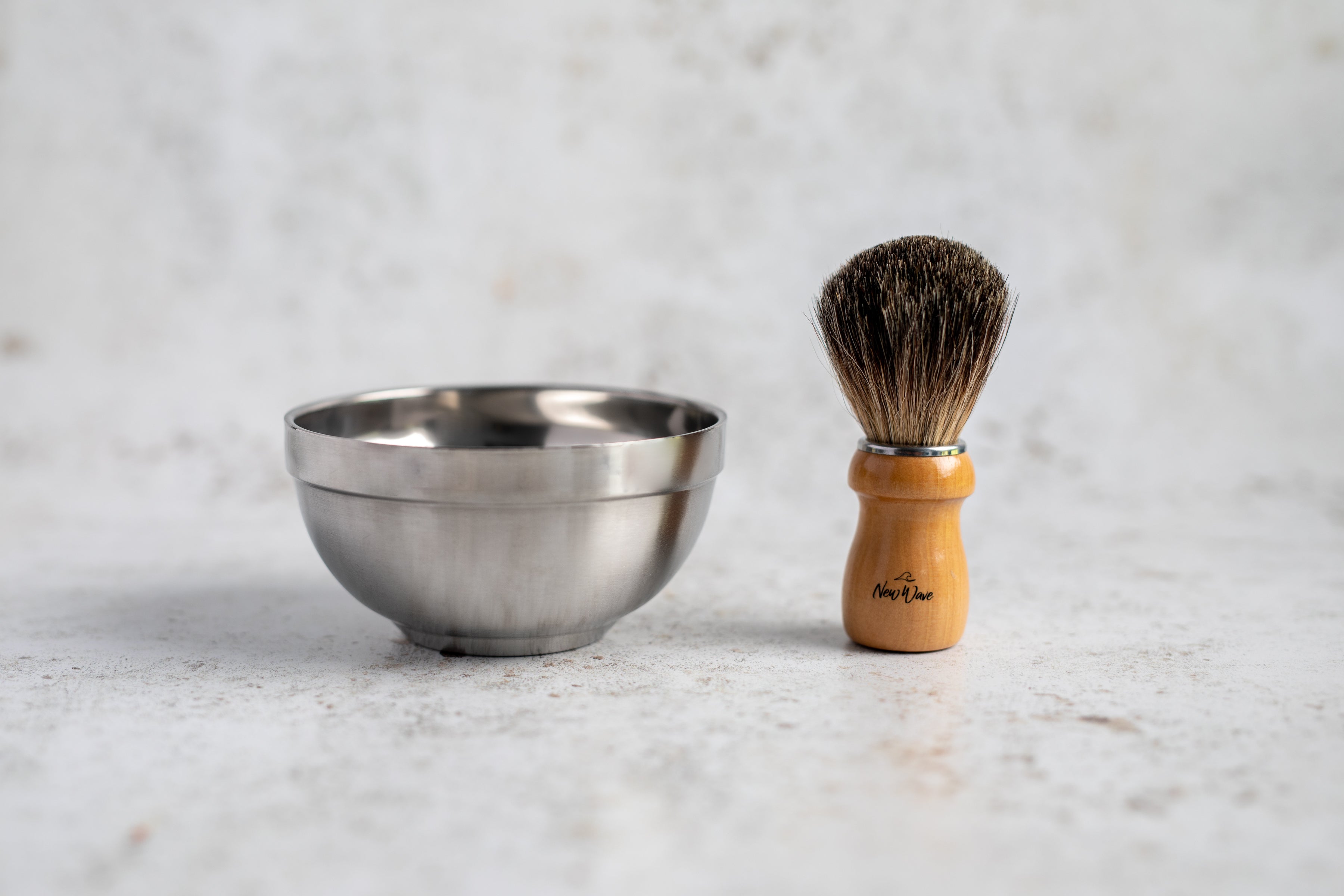 Shaving Bowl and Brush - New Wave Shaving
