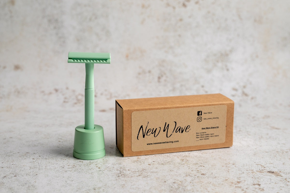 Green Safety Razor - new-wave-shaving