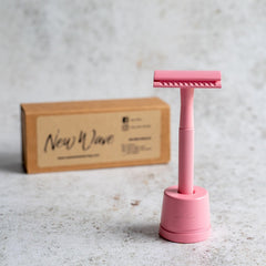 Pink Safety Razor - new-wave-shaving