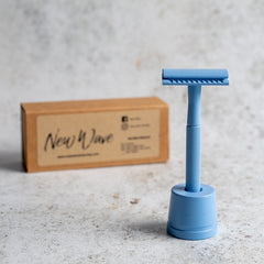 Blue Safety Razor - new-wave-shaving