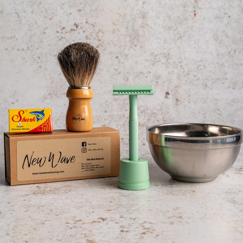 Green Safety Razor - new-wave-shaving