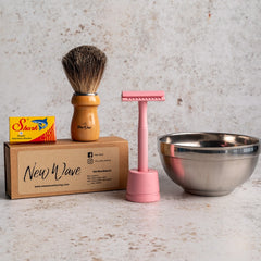 Pink Safety Razor - new-wave-shaving