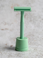 Green Safety Razor - new-wave-shaving