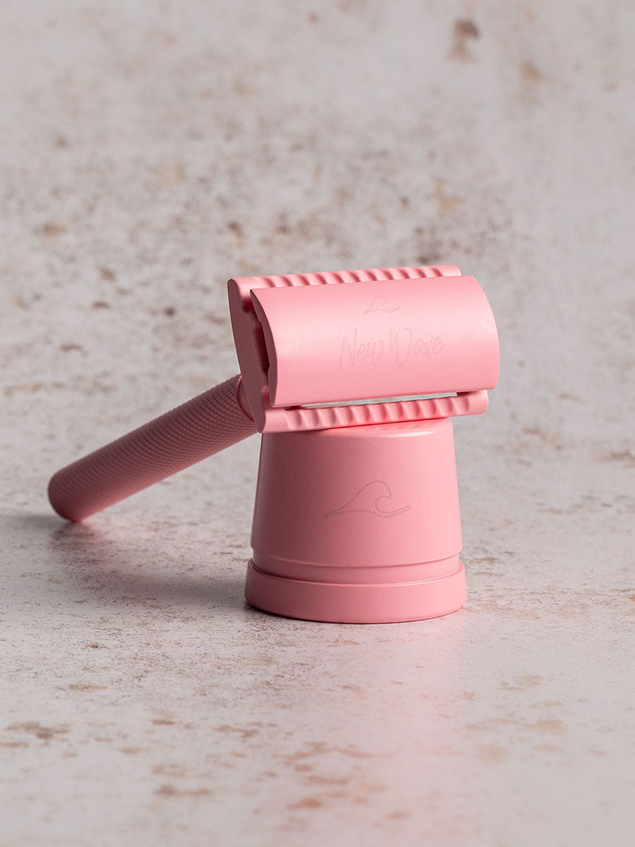 Pink Safety Razor - new-wave-shaving
